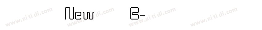 游教科書体 New 横用 B字体转换
